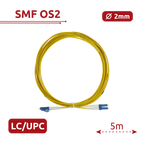 SAFIRE SF-LC-UPC-LC-UPC-SM-DX-5M - Cable de conexión de fibra óptica - Fibra monomodo G657A2 de alto rendimiento - Conectores LC UPC en formato dúplex - Longitud exacta de 5 metros - Cubierta exterior LSZH segura - Compatibilidad de uso genérica - imagen 2