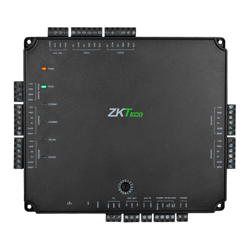 ZKTECO ZK-ATLAS-200 - Controladora de acceso PoE - Tarjeta, QR o PIN - TCP/IP | Conexión con controladora esclava - 4 lectores por Wiegand | 4 lectores por OSDP - Salida de relé para 2 puertas - Software ATLAS Embebido | APP móvil - imagen 2