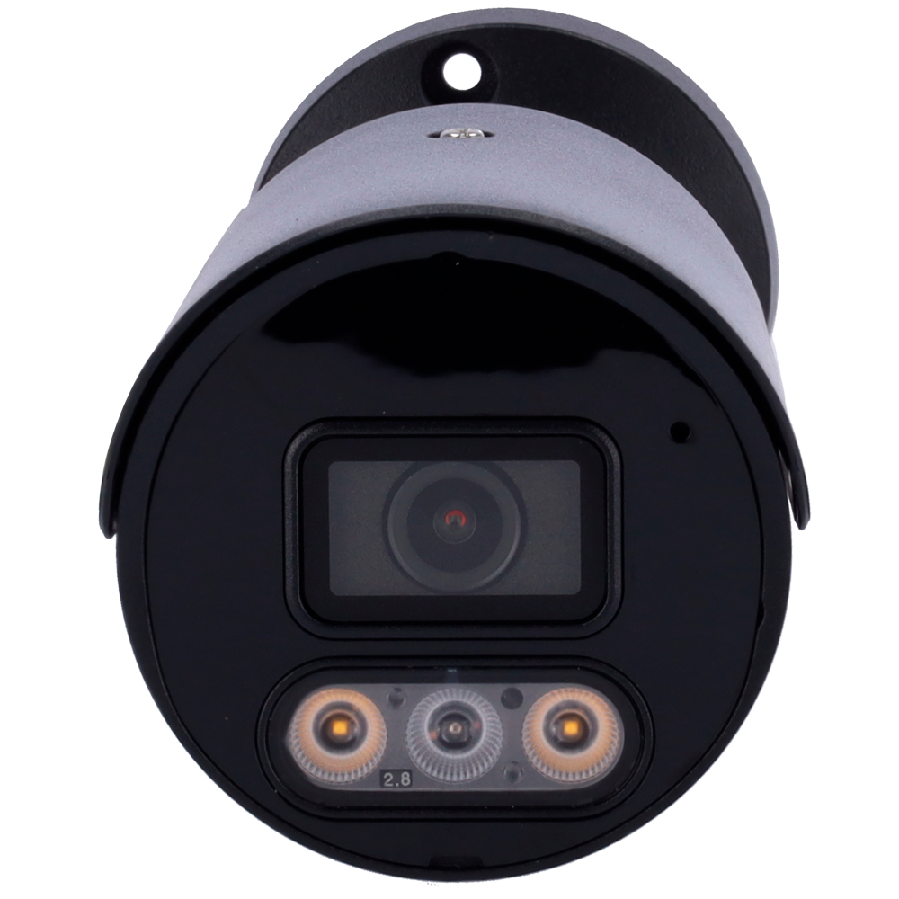 UNIVIEW UV-IPC2124LE-ADF28KMC-DL-BLACK - Cámara Bullet IP Uniview - Gama Easy - 4 MP | Lente 2.8 mm | microSD 512 GB - IR 30 m | Luz blanca 30 m | WDR 120 dB - Color Hunter | Dual Light - PoE | UMD | IP67 - Micrófono | Altavoz - imagen 2