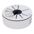 MARCA BLANCA JBOX-103-WHITE - Caja de conexiones - Para cámaras Bullet, Domo y Turret - Para cámaras con la salida de cable descentrada - Instalación en techo o pared - Color blanco | 125 Ø × 45.5 (Fo) mm - imagen 2