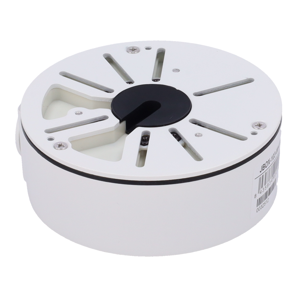 MARCA BLANCA JBOX-103-WHITE - Caja de conexiones - Para cámaras Bullet, Domo y Turret - Para cámaras con la salida de cable descentrada - Instalación en techo o pared - Color blanco | 125 Ø × 45.5 (Fo) mm - imagen 2