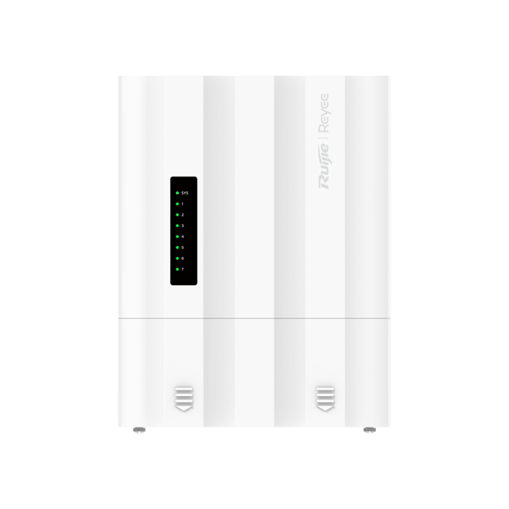 REYEE RG-ES207GS-PI-OD - Ruijie Reyee Cloud Managed L2 PoE Switch - 5 puertos Gigabit RJ45 y 2 ranuras SFP - 4 salidas PoE+ con presupuesto adaptable a 60 W - Entrada de alimentación dual: DC 12V y PoE In - Protección industrial IP65 con soporte ERPS - In - imagen 2