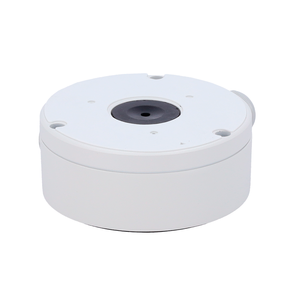 MILESIGHT MS-A83 - Caja de conexiones Milesight - Para cámara mini domo de intemperie - Instalación en techo o pared - Pasador de cables base y lateral - Ø122mm x 45.5mm - imagen 2