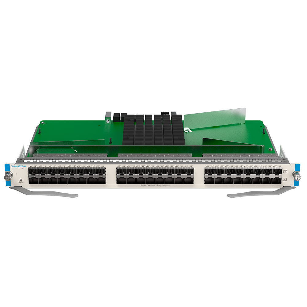 RUIJIE ENTERPRISE RG-CM88-48XS-H - Ruijie Tarjeta core 10G de ultra alta velocidad - 48 ranuras independientes 1GE/10GE SFP+ centrales - Conectores ópticos tipo LC de ultra baja latencia - Soporte nativo para cables ópticos activos AOC - Soporte Hot-Swap - imagen 2