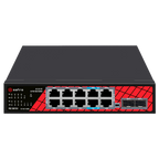 SAFIRE SF-SW1208HIPOE-GMF-120 - Safire Switch Hi-PoE - 8 puertos PoE + 2 SFP + 2 RJ45 - Velocidad de puertos Gigabit 10/100/1000Mbps - 6 Puertos PoE+ 30W + 2 Puertos Hi-PoE 60W - PoE Watchdog - Hasta 120W Potencia PoE total - imagen 2