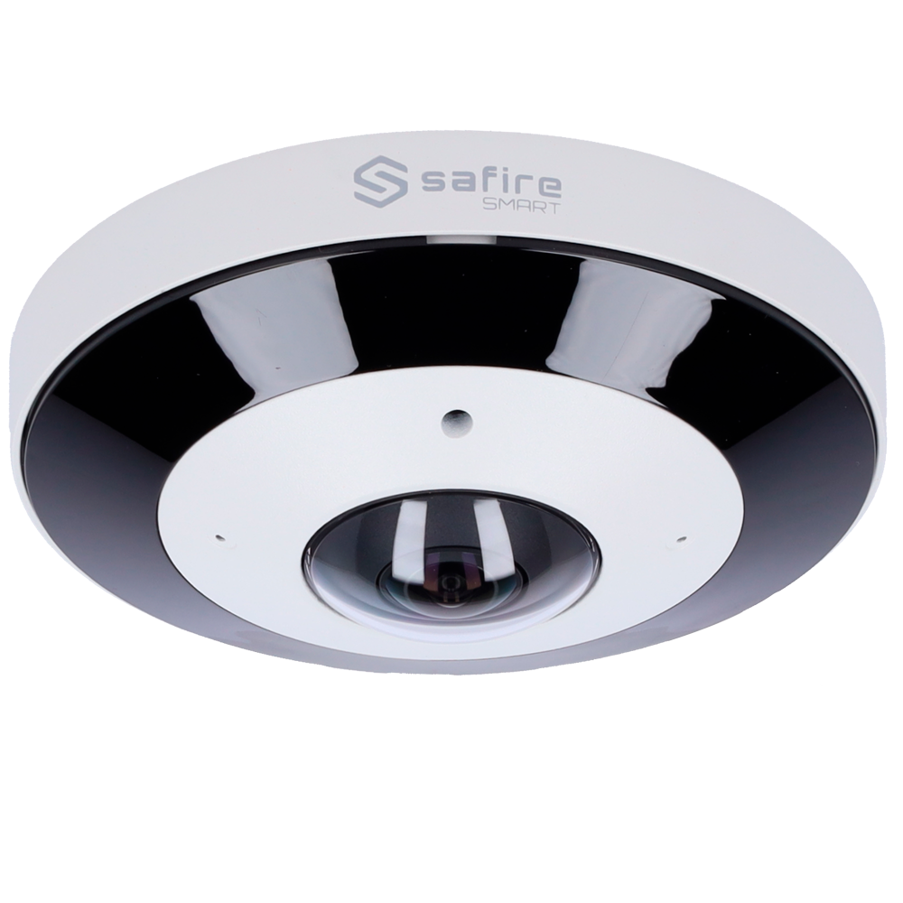 SAFIRE SMART SF-IPD360A-12I1 - Safire Smart - Cámara Domo IP Fisheye gama I1 - Resolución 12 Megapíxel (4000x3000) - Lente 1.65 mm, gran angular 360º - Audio, Alarmas, Tarjeta MicroSD 256GB - Impermeabilidad IP67 | PoE (IEEE802.3af) | P2P - imagen 2