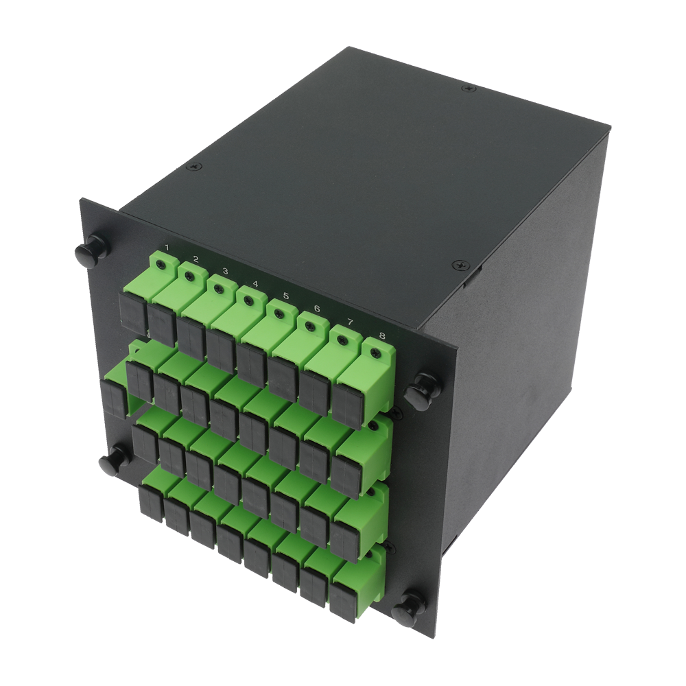 MARCA BLANCA SF-SPLT-132 - Splitter óptico PLC de alta precisión - Configuración 1x32 (1 entrada, 32 salidas) - Fibra monomodo G657A2 de alto rendimiento - Conectores SC APC de baja pérdida integrados - Formato en casete modular compacto y robusto - Super - imagen 2