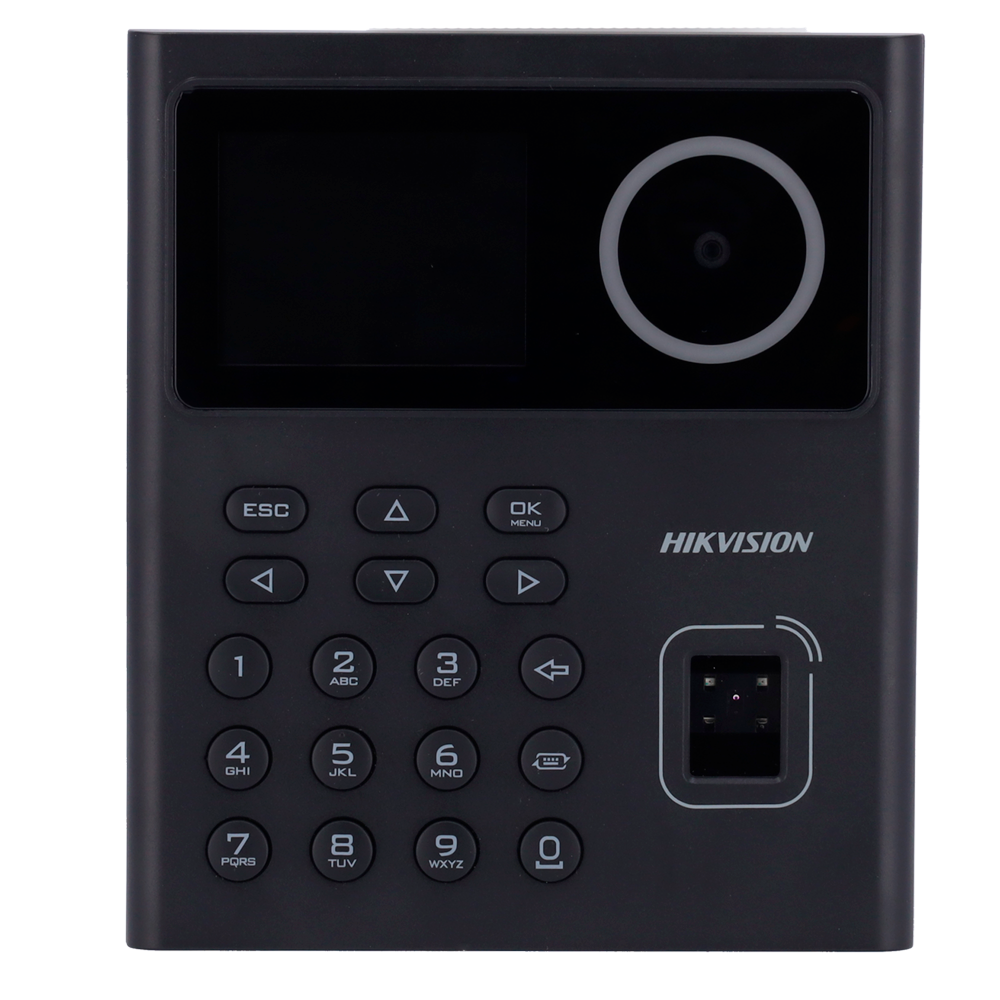 HIKVISION DS-K1T320MFWX - Control de acceso y presencia - Facial, huella, tarjeta MF y PIN - 500 usuarios | 100.000 registros - TCP/IP, WiFi y USB - 2.4" TFT | Controladora integrada - iVMS-4200 | Hik-Connect - imagen 2