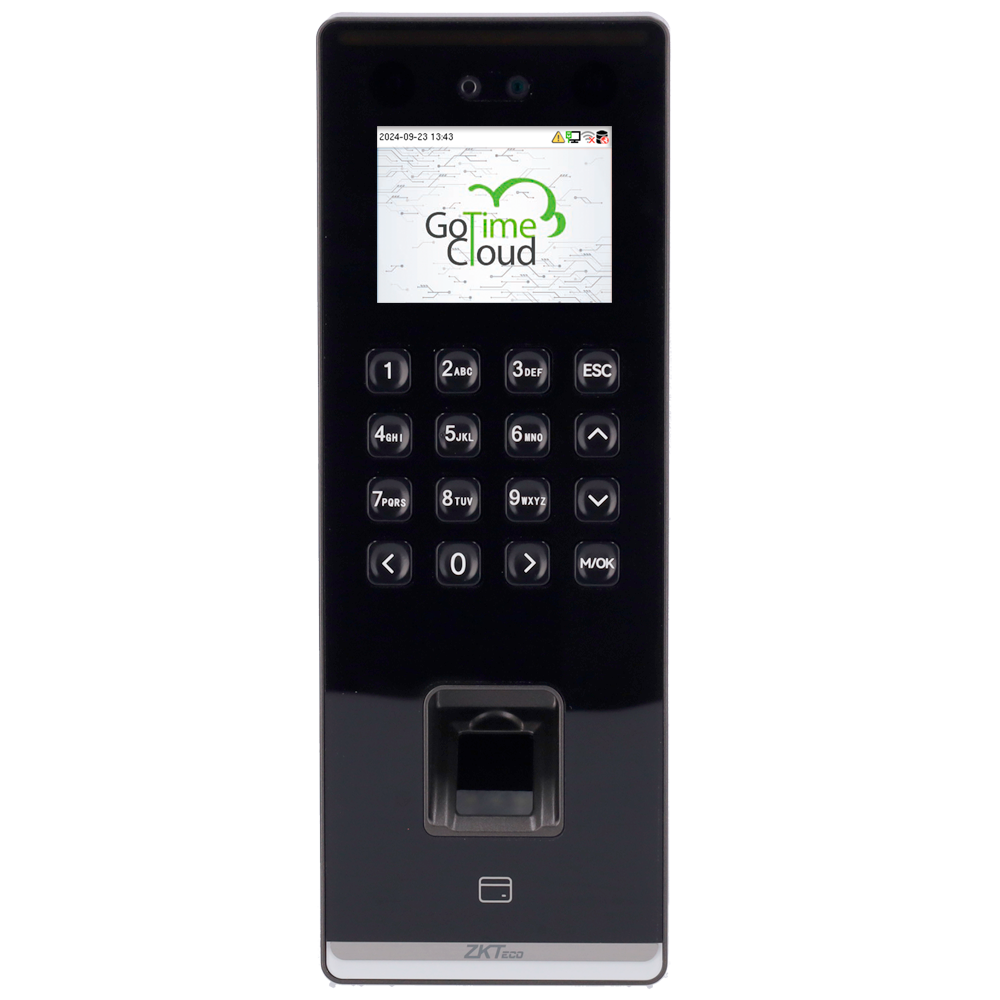 ZKTECO ZK-TA-GTC2F-V-1-W - Control de presencia y acceso simple - Facial, huella, tarjeta EM y PIN - 1.000 huellas | 150.000 registros - 2.4" TFT | TCP/IP, WiFi, USB y relé - Software Presencia: GoTime Cloud - imagen 2