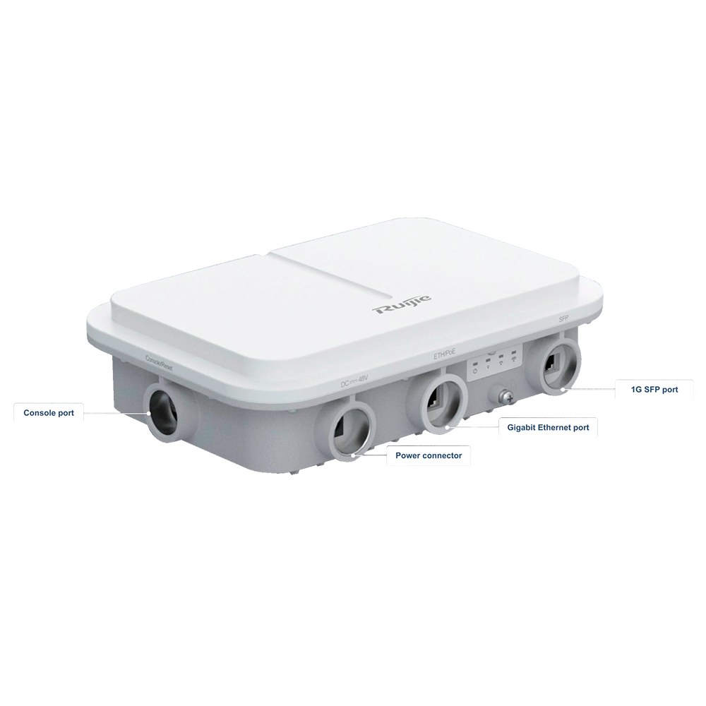 RUIJIE ENTERPRISE RG-AP680-L - Ruijie - AP Omnidireccional Wi-Fi 6 - Apto para Exteriores IP68 - Soporta 802.11a/b/g/n/ac/ax - Velocidad transmisión hasta 3000 Mbps - Antena 2x2 MIMO / 160MHz - imagen 2