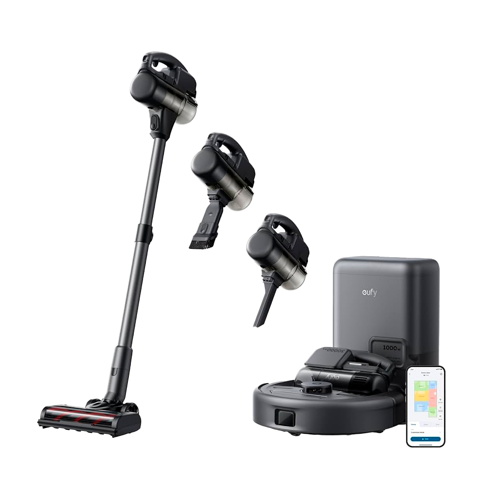EUFY-CLEAN-ROBOVAC-E20 - Robot Aspirador Eufy E20 3-en-1 - Potencia máxima de 30.000 Pa - Base de autovaciado - Limpieza a presión / Navegación láser triple - Mapas Varios Pisos - Alexa / Google / Siri - imagen 2