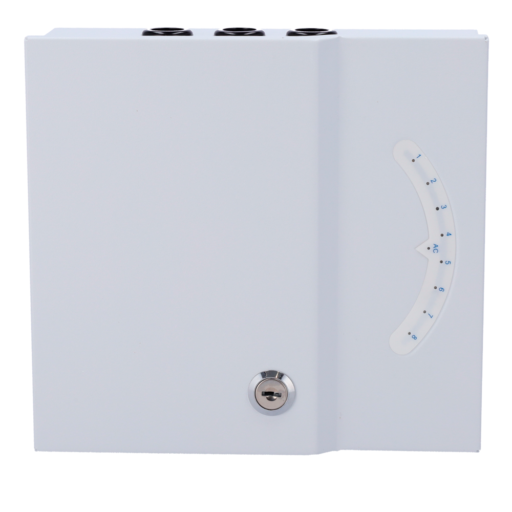 OEM AC24V8A-PD8 - Caja de distribución de alimentación - Entrada AC 100-240 V 50/60 Hz - 8 canales - Protección por fusible PTC rearmable - Voltaje de salida 24 V / 8A - Carcasa metálica - imagen 2