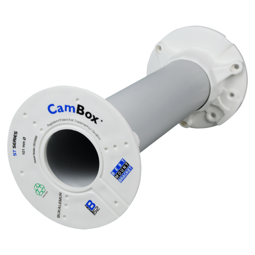 CAMBOX CBOX-ST25 - Soporte techo - Altura 25 cm x 10 (Ø) cm - Apto para uso en interior y exterior - Color blanco - Fabricado en plástico - imagen 2