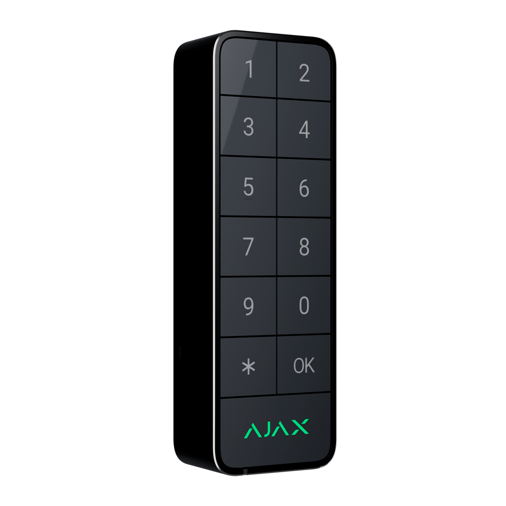 AJAX FIBRA-KEYPADOUTDOOR-GRA - Teclado para exterior IP66/IK08 con lector RFID - Armado/desarmado total o por grupos - Autenticación: códigos, lector RFID o Bluetooth - Indicación sonora y LED - Control de los escenarios de automatización - Certificado gr - imagen 2