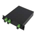 MARCA BLANCA SF-SPLT-12 - Splitter óptico PLC de alta precisión - Configuración 1x2 (1 entrada, 2 salidas) - Fibra monomodo G657A2 de alto rendimiento - Conectores SC APC de baja pérdida integrados - Formato en casete modular compacto y robusto - Superfic - imagen 2