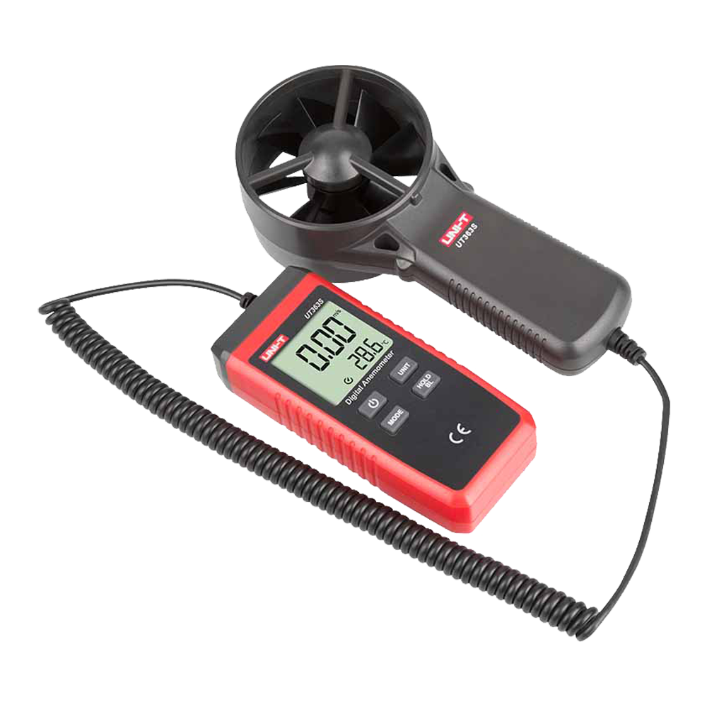 UNI-T UT363S - Anemómetro tipo Split - Sensor de velocidad del viento de alta precisión - Sensor de temperatura - Apagado automático - Valores Máximos, Mínimos y Medios - Display LCD retroiluminado - imagen 2