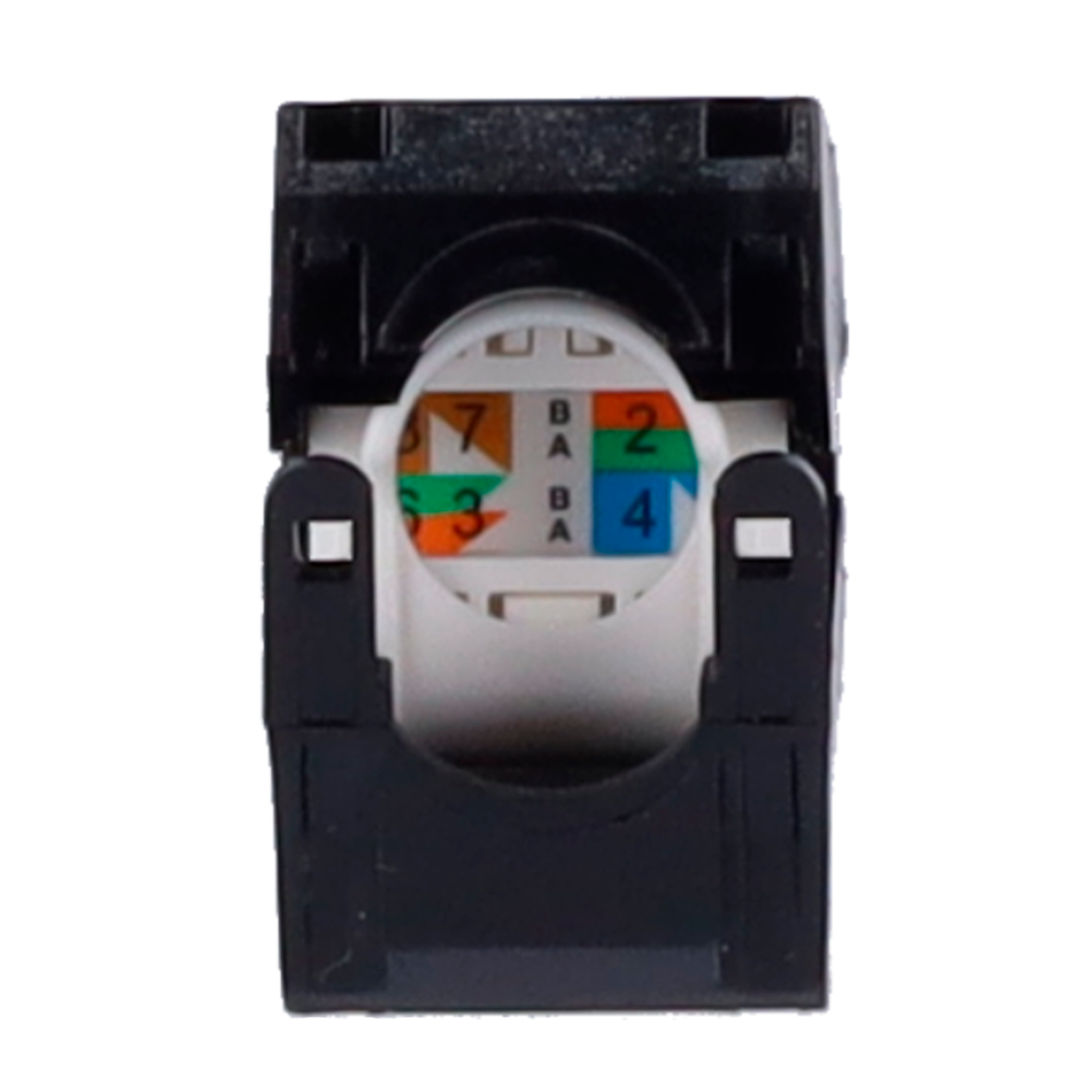 MARCA BLANCA KS6-TL180-BK - Conector para cables UTP - Conector salida RJ45 - Compatible UTP categoría 6 - Fácil instalación sin necesidad de herramientas - Bajas pérdidas - imagen 2