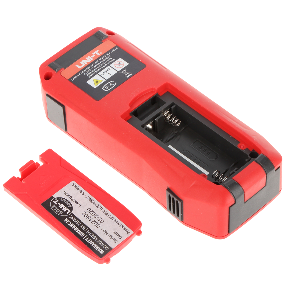 UNI-T LM100A - Medidor láser de distancia - Rango de hasta 100 m con precisión milimétrica - Medición de longitud, área, volumen - Diseño ergonómico y confortable - Almacenamiento de hasta 99 conjuntos de datos - Contiene nivelador de burbuja - imagen 2