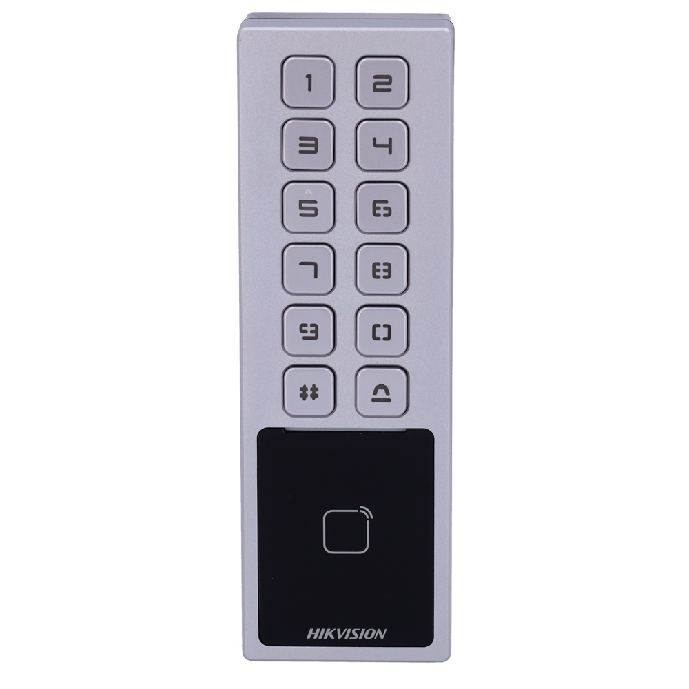 HIKVISION DS-K1T805MX - Control de acceso IP65 y IK08 - Tarjeta MF y PIN - 10.000 usuarios | 100.000 registros - TCP/IP, RS485 y Wiegand - Controladora integrada - iVMS-4200 | Hik-Connect - imagen 2