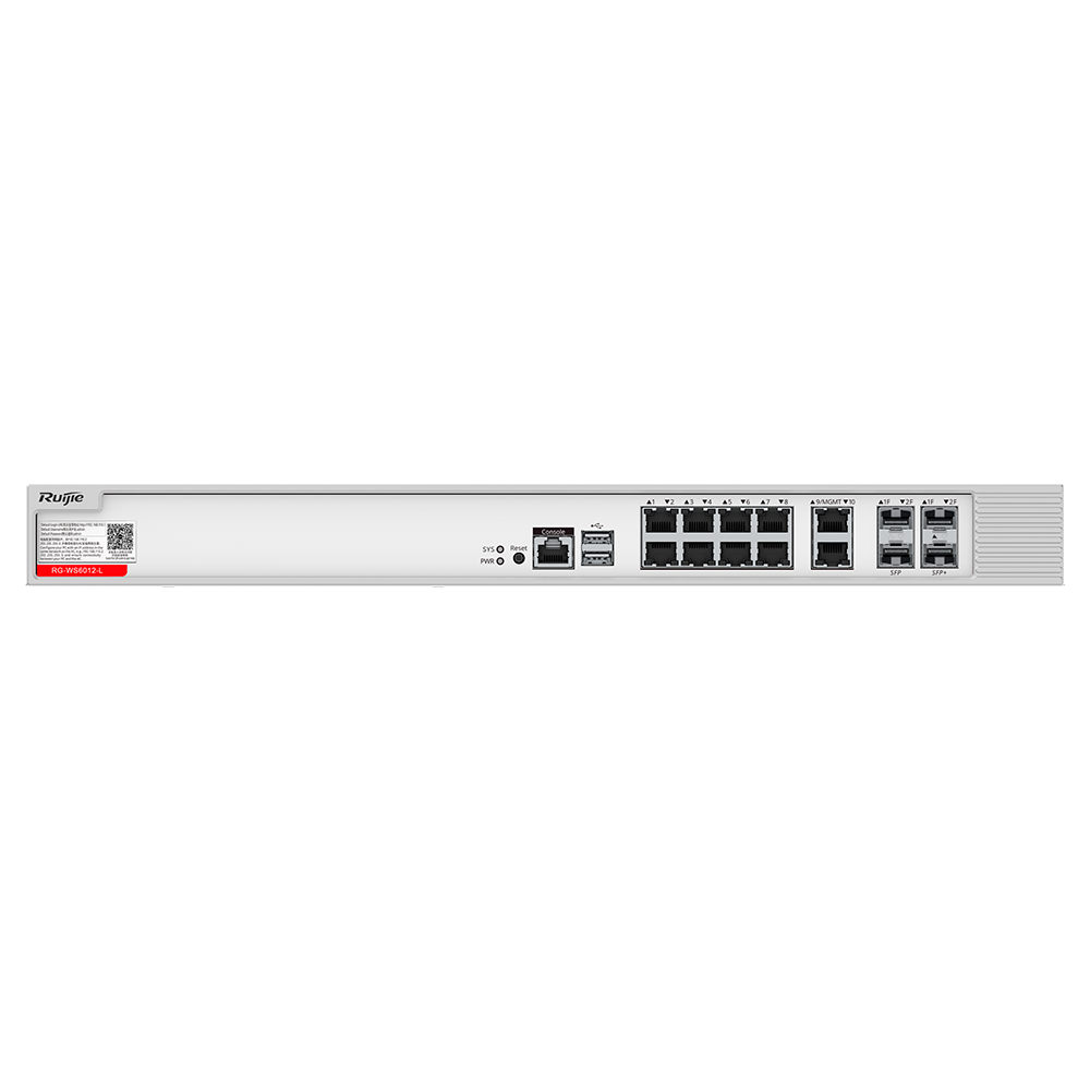 RUIJIE ENTERPRISE RG-WS6012-L - Ruijie Controladora Puntos de Acceso - Compatible con APs Ruijie - 8 Rj45 GE + 2 Puertos Combo + 2 puertos SFP+ - Licencia Incluida para gestionar 32 APs - Ampliable hasta 896 APs a través de licencias - Hasta 4480 disposit - imagen 2