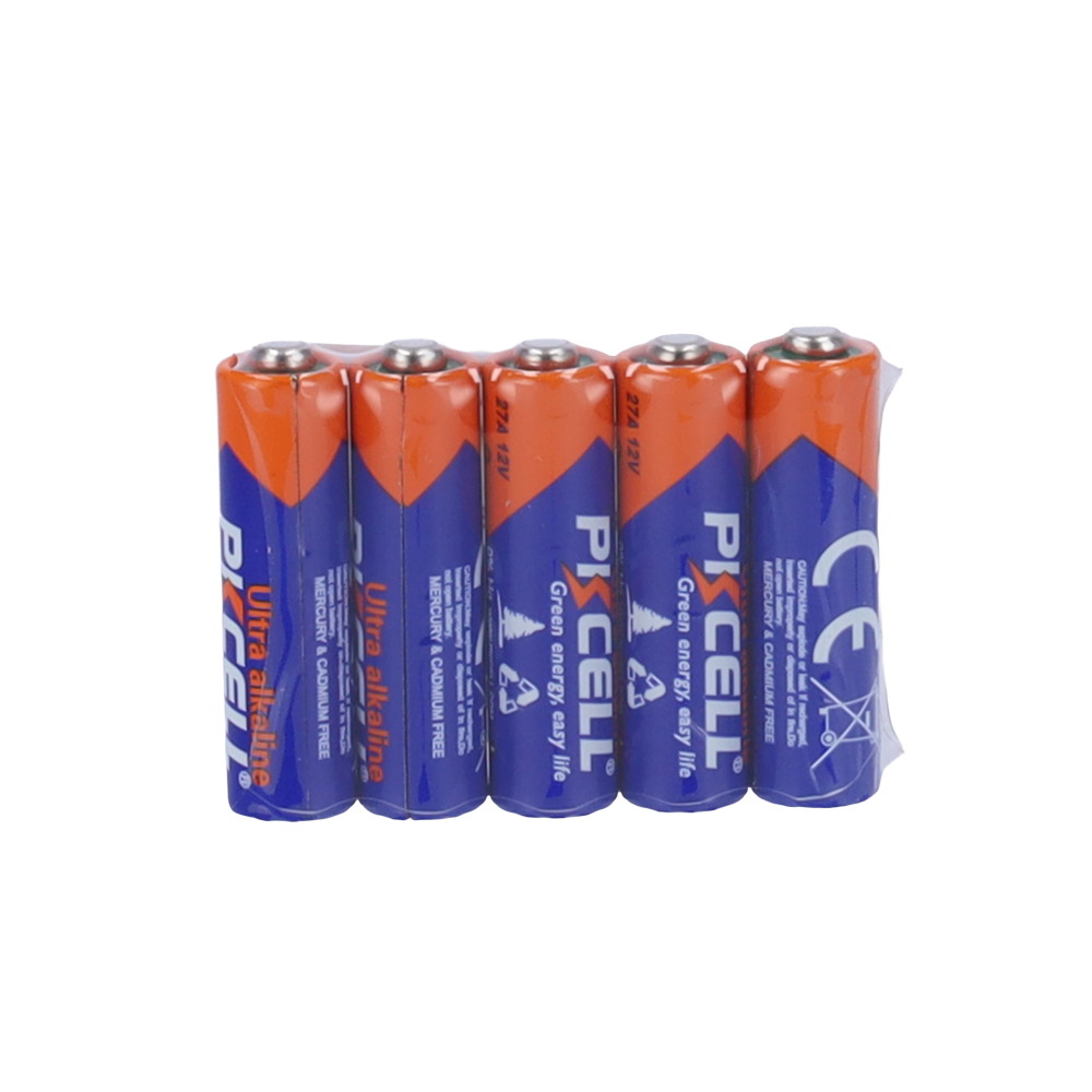 BLANCA 5XCELL-27A-ALKALINE - Pack 5x Pila 27A - PKCELL - Alcalina Zn-MnO2 no recargable - Tensión 12V - Capacidad nominal 22mAh - Precio por pack. Venta en packs de 5ud - imagen 2