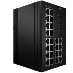 MARCA BLANCA SW2624HIPOE-MGF-360-DIN - Switch PoE Marca Blanca - Montaje en carril DIN - 24 Puertos Gigabit + 4 SFP Gigabit - 90W puertos 1-2 23-24/30W puertos 3-22 /Max 360W - IEEE802.3af/at/bt | PoE/PoE+/Hi-PoE - VLAN/STP/RSTP/MSTP/ERPS/SNMP/ACL - Stati - imagen 2