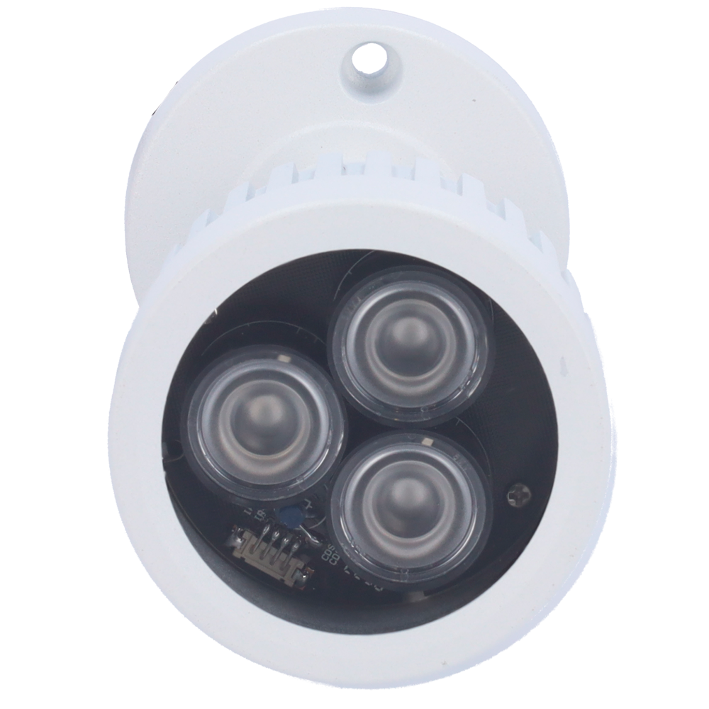 MARCA BLANCA IR40 - Foco infrarrojo de alcance 50m - Iluminación por LEDs - 60° de apertura - 3 leds Ø10 - Incluye célula de fotocontrol - 100 x 95 x 90 mm - imagen 2