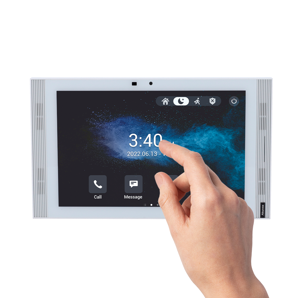 AKUVOX AK-S567A-WHITE - Monitor Android 12.0 para videoportero - Pantalla IPS de 10" - Audio bidireccional Crystal Clear | Easy UI - TCP/IP, PoE, SIP estándar - Mantenimiento Cloud | APPs de terceros - Conexión a través de Cloud | Cámara integrada - imagen 2