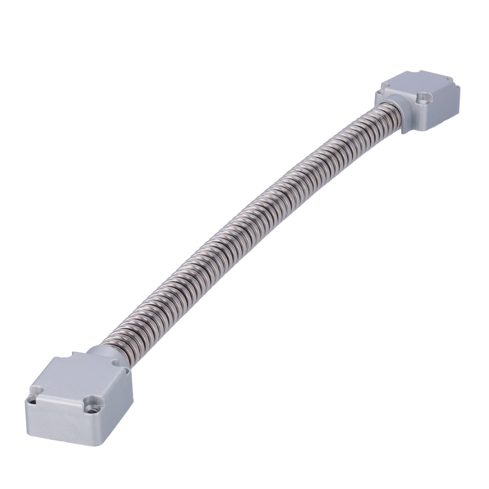 SAFIRE DOORLOOP-16-METAL - Pasacables para puertas - Tubo flexible de 16 mm de diámetro - Material metálico - Protege cables de daños - Apto para todo tipo de puertas - Medidas 500 (Al) x 40 (An) x 23 (Fo) mm - imagen 2