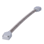 SAFIRE DOORLOOP-16-METAL - Pasacables para puertas - Tubo flexible de 16 mm de diámetro - Material metálico - Protege cables de daños - Apto para todo tipo de puertas - Medidas 500 (Al) x 40 (An) x 23 (Fo) mm - imagen 2