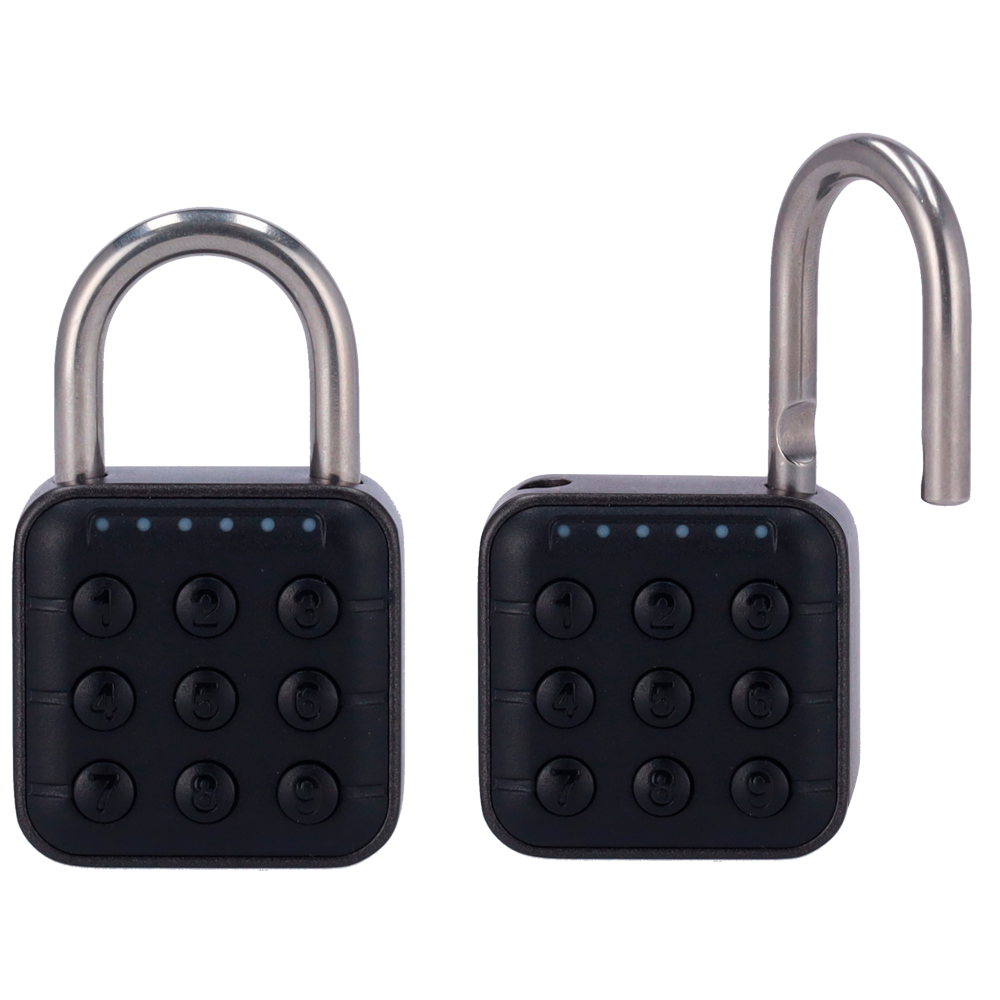 MARCA BLANCA PADLOCK-KBT-APP - Candado inteligente Bluetooth - Apertura mediante PIN y APP - Capacidad 200 contraseñas - Diámetro de la viga de 6 mm - Alimentación con baterías CR2023 - Apto para exterior IP67 - imagen 2