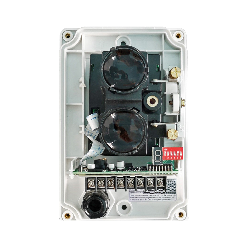 NEUTRAL FIREBEAM-100M - Barrera infrarroja de incendio - Alcance hasta 100 metros - Display y puntero laser para facil instalación - Apertura de 14 metros (7 a cada lado) - Sensibilidad ajustable - Certificado EN54-12:2015 - imagen 2