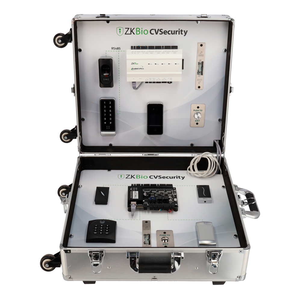 ZKTECO ZK-DEMOKIT-AC - Maletín de exposición - Solución de Control de Acceso - Switch para conexión a internet - Licencia gratuita ZK-BIOCV-5-5APP-PROMO - Plug &amp; Play - Maletín: 500 (Al) x 450 (An) x 200 (Fo) mm - imagen 2