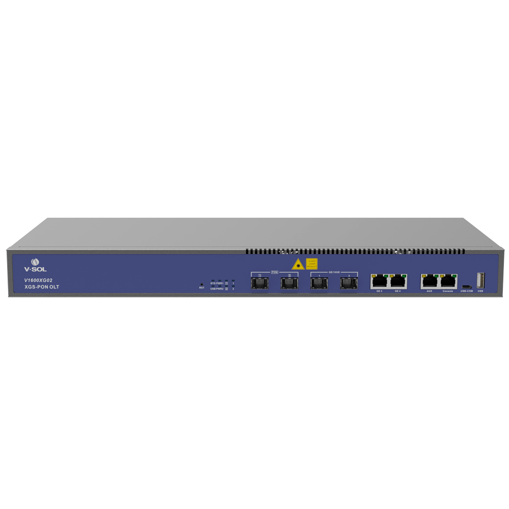 VSOL-V1600XG02 - V-SOL 2 GPON XG-PON/XGS-PON OLT - Puertos RJ45 10/100/1000 Mbps + Puerto SFP+ 1/10Gigabit - Hasta 256 ONT por equipo - Distancia de transmisión hasta 20 km - Enrutamiento Capa 3 ( NAT,DMZ,ACL,PPPOE,DHCP ) - Switching Capa 2 ( VLANs, MULTI - imagen 2
