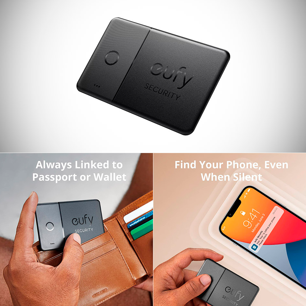 EUFY-SMARTTRACKER-CARD - Eufy by Anker Smart Track Card - Bluetooth - Compatible con iOS Apple Find My - Botón de enlace rápido - Batería de larga duración - Localización precisa - imagen 2