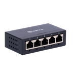 SAFIRE SF-SW05-G-M - Switch de sobremesa - 5 puertos Gigabit - Velocidad 10/100/1000 Mbps - Plug &amp; Play - Tecnología de ahorro de energía - Carcasa de metal - imagen 2