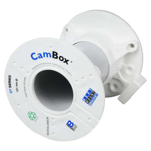 CAMBOX CBOX-ST10 - Soporte techo - Altura 10 cm x 10 (Ø) cm - Apto para uso en interior y exterior - Color blanco - Fabricado en plástico - imagen 2