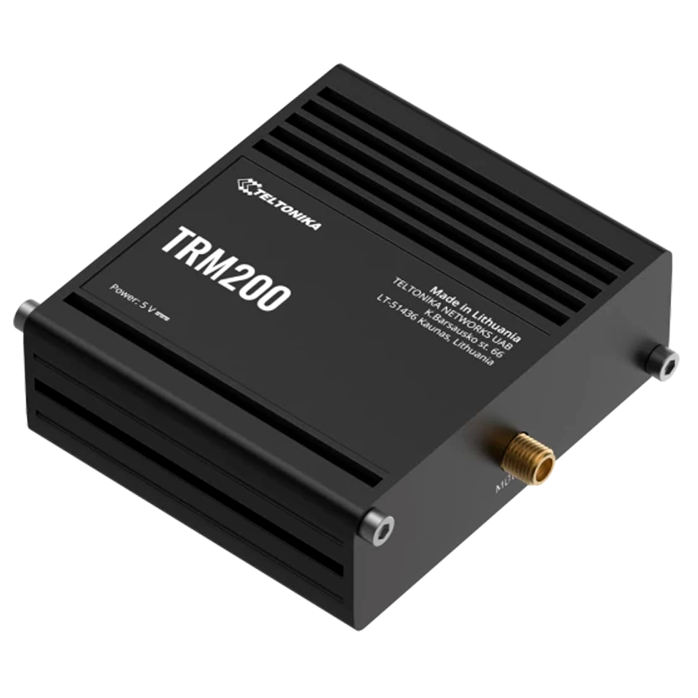 TELTONIKA TK-TRM200 - Teltonika Módem Industrial 4G LTE Cat 4 - Conectividad fiable con respaldo 2G y 3G - Alimentación y datos mediante puerto Micro-USB - Carcasa de aluminio rugerizada y compacta - Bajo consumo de energía ideal para despliegues - Fácil - imagen 2