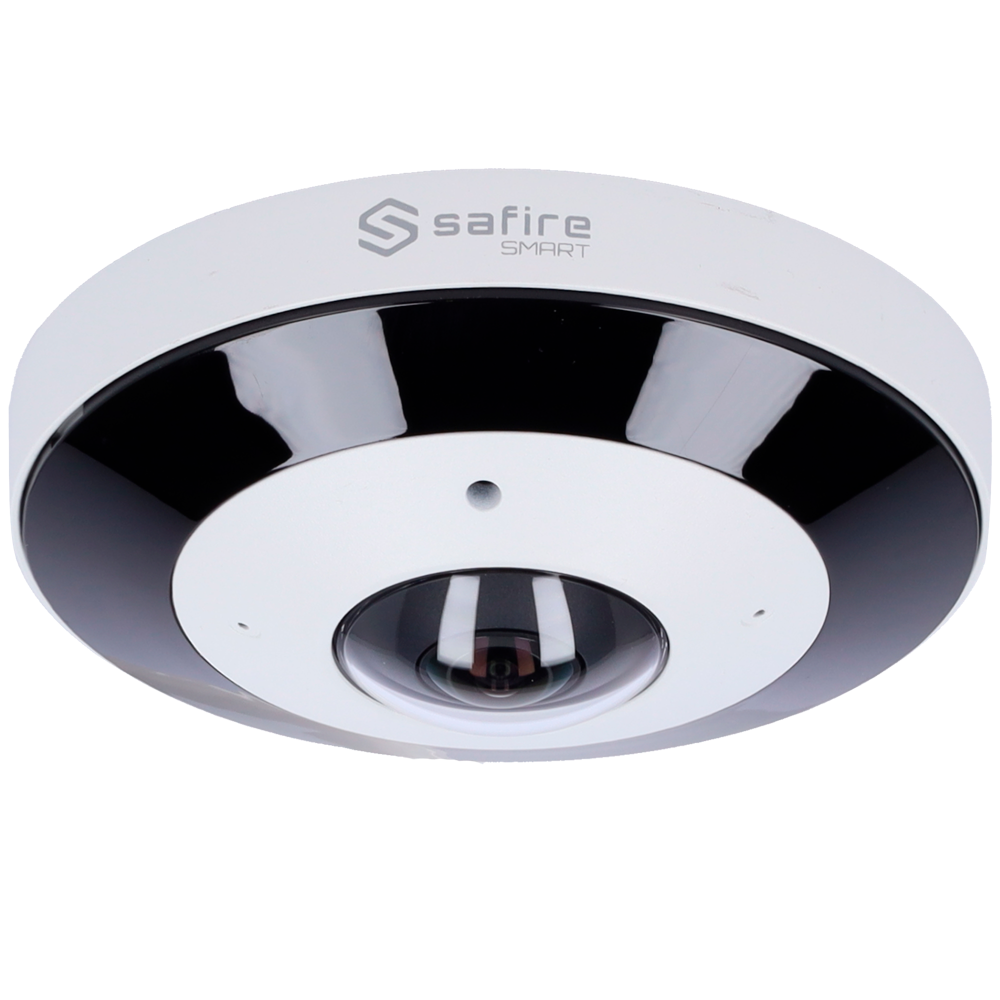 SAFIRE SMART SF-IPD360A-6I1 - Safire Smart - Cámara Domo IP Fisheye gama I1 - Resolución 6 Megapíxel (2160x2160) - Lente 1.1 mm, gran angular 360º - Audio, Alarmas, Tarjeta MicroSD 256GB - Impermeabilidad IP67 | PoE (IEEE802.3af) - imagen 2