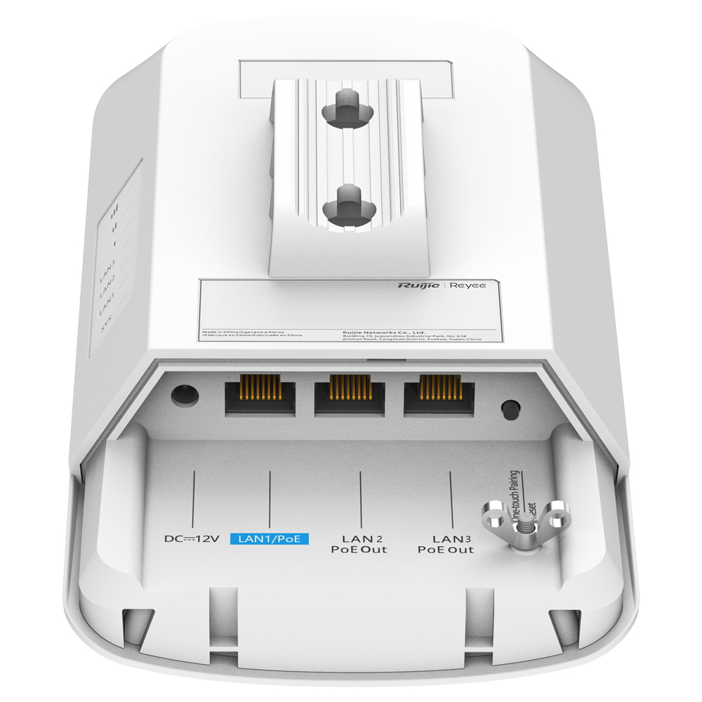 REYEE RG-EST330F-P - Reyee Wireless bridge hasta 867Mpbs - Enlace inalámbrico de hasta 3 km - Frecuencia 5.15 GHz 5.85 GHz - Protocolo Propietario basado en TDMA - IP55, apto para exteriores - 2 x PoE Out hasta 15,4W (con 24V o PoE 802.3AT) - imagen 2