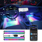 GOVEE GV-CAR-H7090-RGBIC - Luces Led para interior de coche - Wi-Fi 2.4 GHz + Bluetooth - Color segmentado - Intensidad 260 lúmenes - Homekit / Alexa / Google Home - Para interior - imagen 2