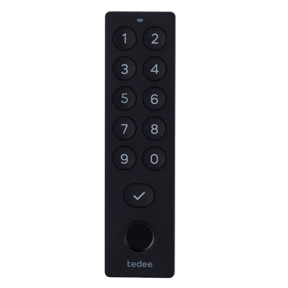 TEDEE-KEYPADPRO - Accesorio de teclado - Comunicación Bluetooth - Apertura y cierre con PIN o huella - Códigos de un solo uso o temporales - Alimentación con cuatro pilas AAA - Compatible con TEDEE-PRO y TEDEE-GO2 - imagen 2