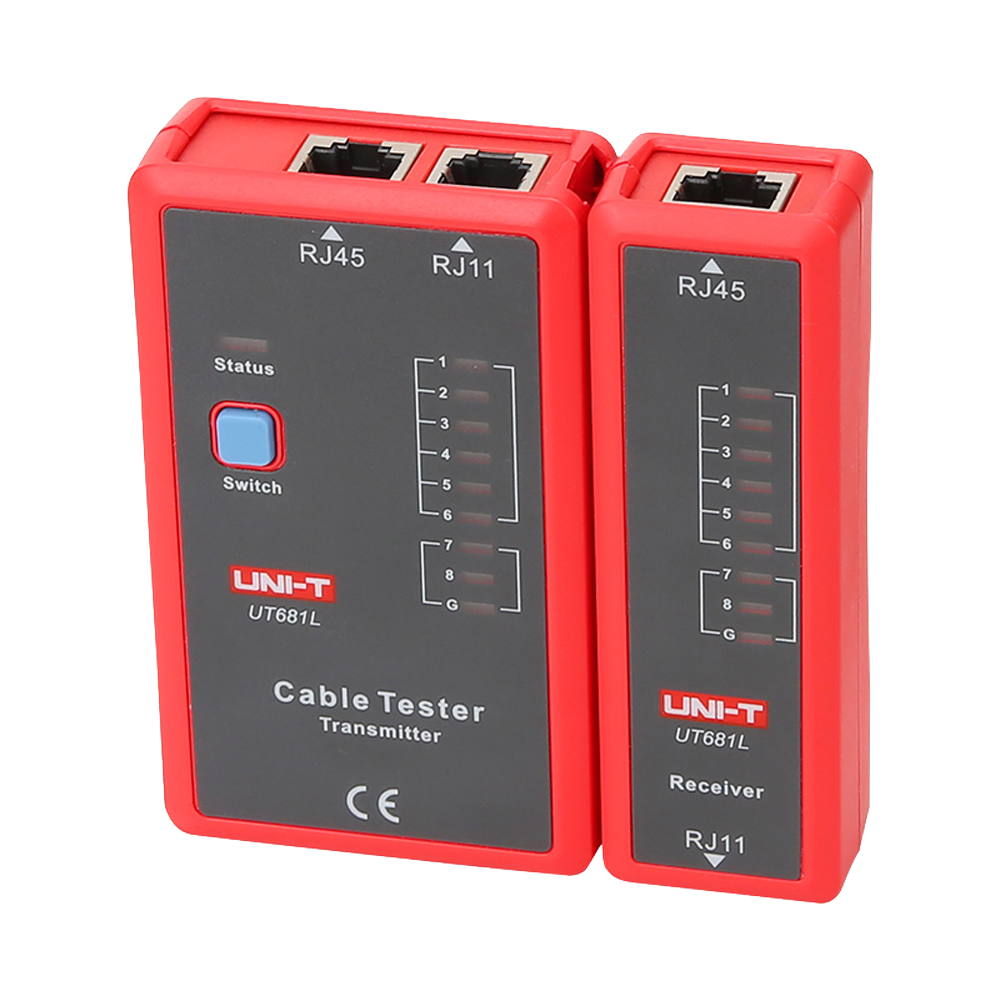 UNI-T UT681L - Tester de cables - Comprobación de estado cables RJ45/RJ11 - Testeo modo rápido y modo lento - Apagado automático - imagen 2