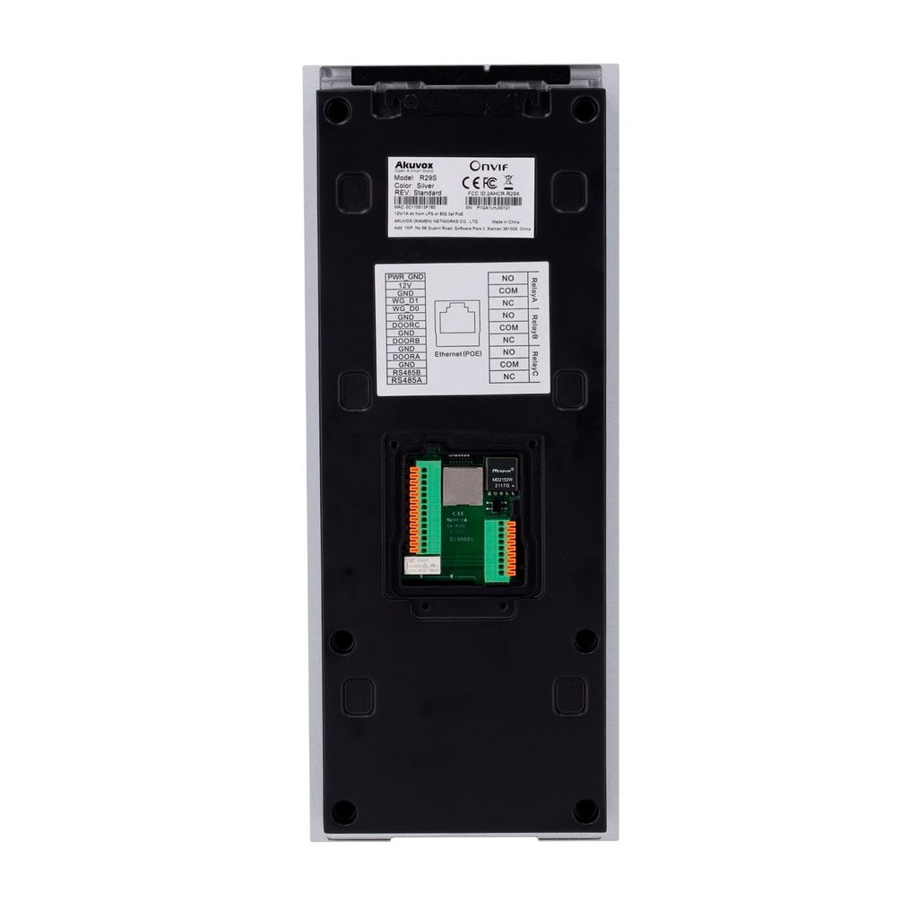 AKUVOX AK-R29C-L - Videoportero IP - Cámara 3 Mpx/1 Mpx | Audio y vídeo bidireccional - Facial, tarjeta, BLE, PIN y QR | 2 relés - Apartamentos | PoE, LTE, SIP estándar - Pantalla IPS 7" táctil | Mantenimiento Cloud - Conexión a través de Cloud | Sal - imagen 2