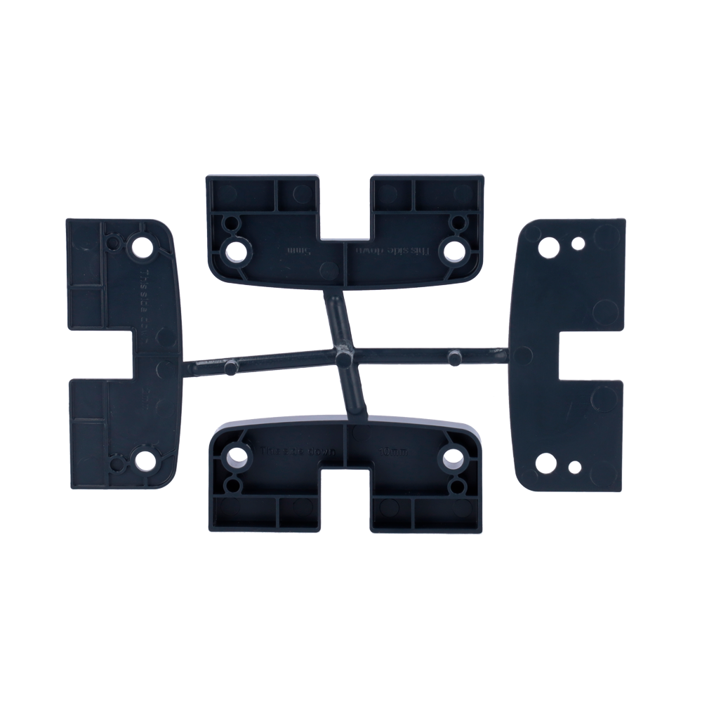 WATCHMANDOOR WM-BOLT-BRACKET - Soporte para cerrojo inteligente - Compatible con WM-BOLT y WM-BOLT-WIFI - Apto para ajustar la pieza del marco - Grosor: 1 mm / 2 mm / 5 mm / 10 mm - Soportes combinables - Color negro - imagen 2