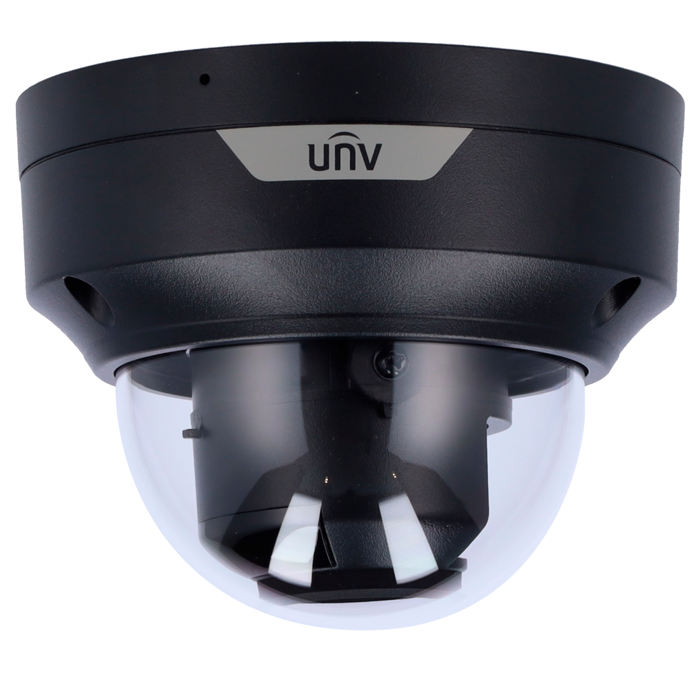 UNIVIEW UV-IPC3534SB-ADNZK-I0-BLACK - Cámara Domo IP Uniview - Gama Prime - 4 MP | Lente 2.7 ~ 13.5 mm | microSD 256 GB - IR 30 m | WDR 120 dB - Light Hunter | Conteo de personas - PoE | UMD | SIP | IP66 | IK10 | Negro - Botón de reset | Audio | Alarma | - imagen 2