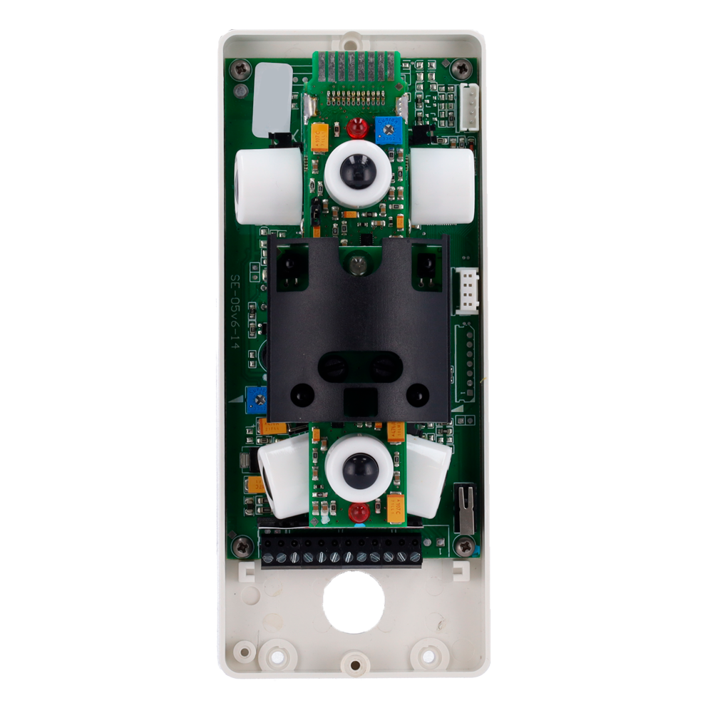 DUEVI DV-MOSKITO-F - Detector exterior Duevi cableado - Doble PIR por cada lado y doble PIR frontal - Cobertura total 180º / Antimasking - Alimentación 9.6 ~ 14.5 VDC - Compatible con sistemas de alarma cableados - Uso exterior IP54 / Antivandálico IK10 - imagen 2