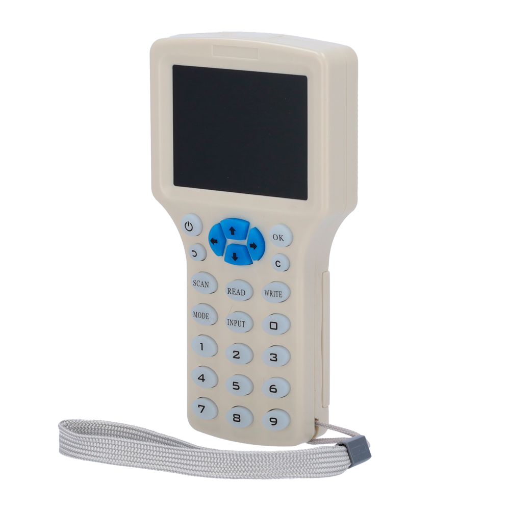 MARCA BLANCA ENCODER-MFEM - Lector-escritor de tarjetas RFID - Pantalla 3" TFT y teclado - Identificación y clonación de tarjetas - EM 125 kHz y MF 13.56 MHz - Alimentación 4 pilas AAA o microUSB - Plug &amp; Play - imagen 2
