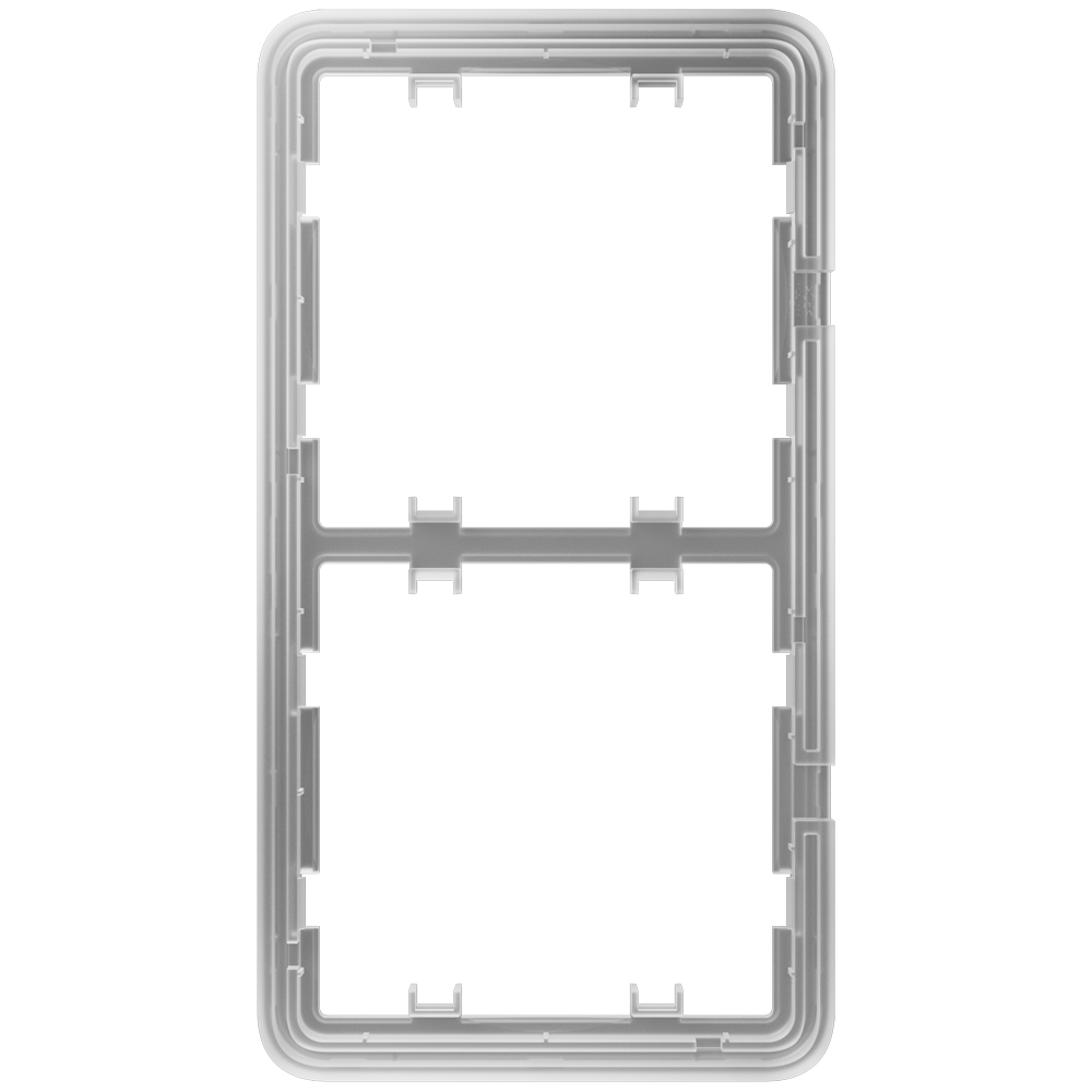 AJAX AJ-FRAME-2-VERT - Marco vertical para dos dispositivos - Compatible con AJ-SIDEBUTTON-...-VERT - AJ-SIDECOVER-...-VERT - Ajax - LightSwitch Vertical Frame (2 seats) - imagen 2