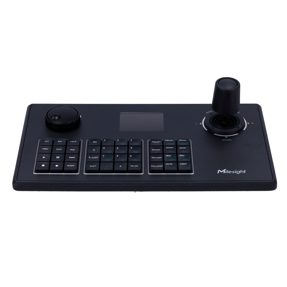 MILESIGHT MS-K01 - Teclado IP Milesight - Conexión red local RJ45 - Pantalla LCD 2.8" - Joystick 4 ejes - imagen 2